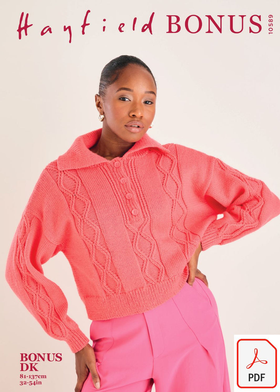 Hayfield 10589 Bonus DK (PDF) Knit in a Box 