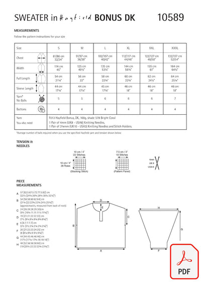 Hayfield 10589 Bonus DK (PDF) Knit in a Box