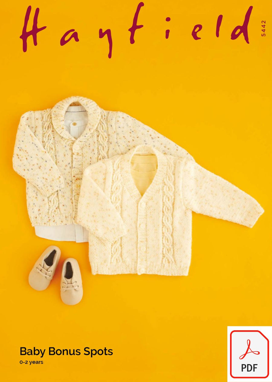 Hayfield 5442 Baby Bonus Spots (PDF) Knit in a Box 