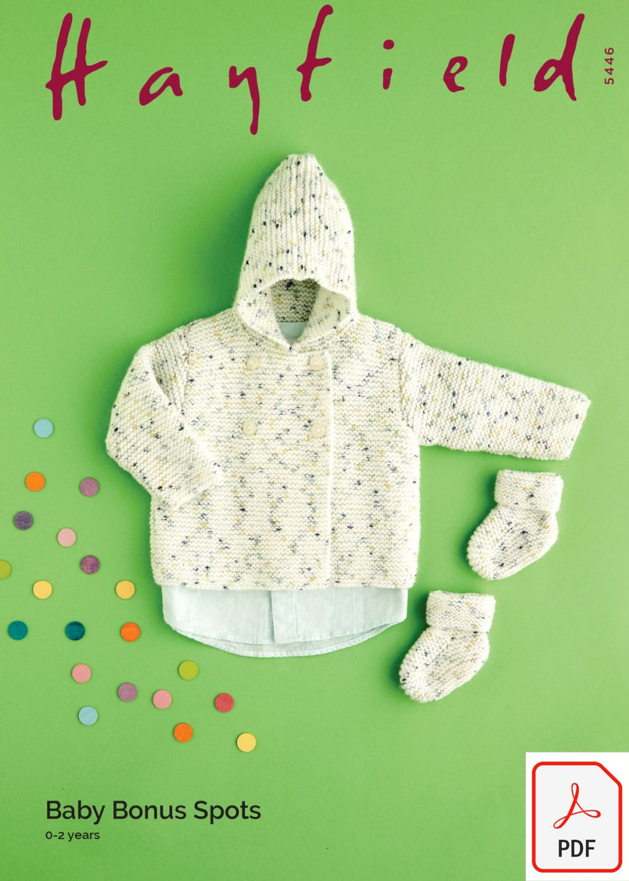 Hayfield 5446 Baby Bonus Spots DK (PDF) Knit in a Box 