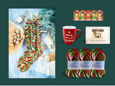 Holiday Stocking Surprise Knitting Kit Knit in a Box