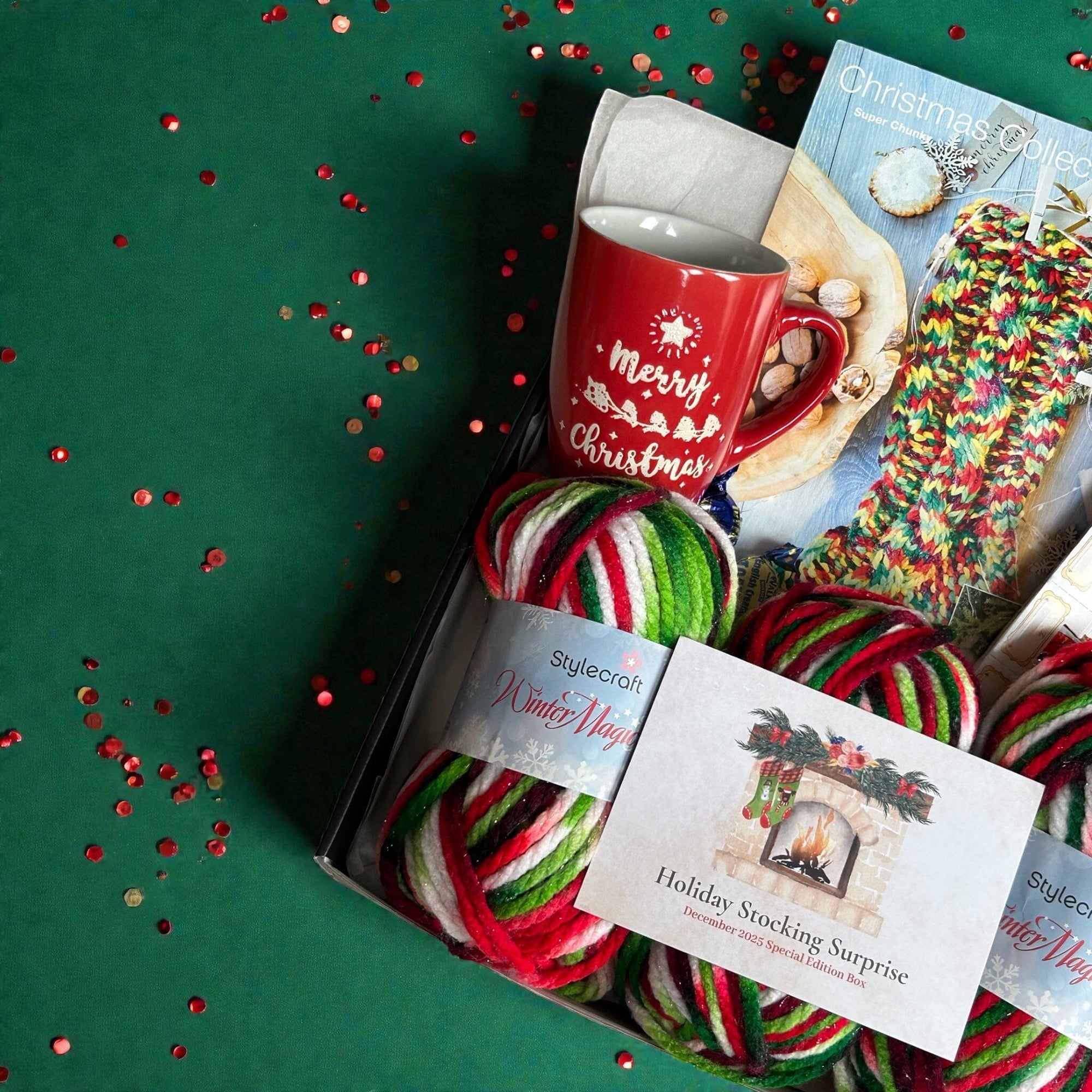 Holiday Stocking Surprise Knitting Kit Knit in a Box