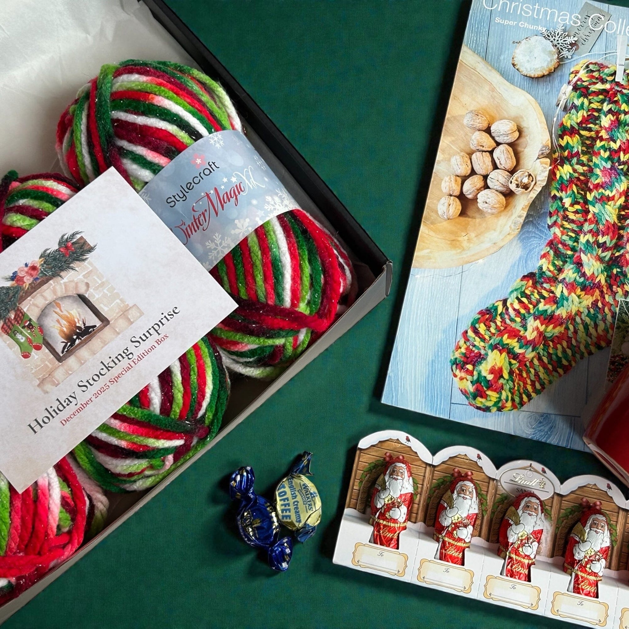 Holiday Stocking Surprise Knitting Kit Knit in a Box