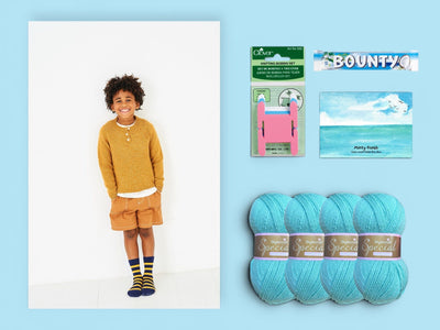 June Child Boy Mystery Knitting Box Knit in a Box