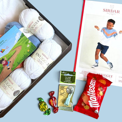 Kite Flying Child Boy Jumper Knit in a Box