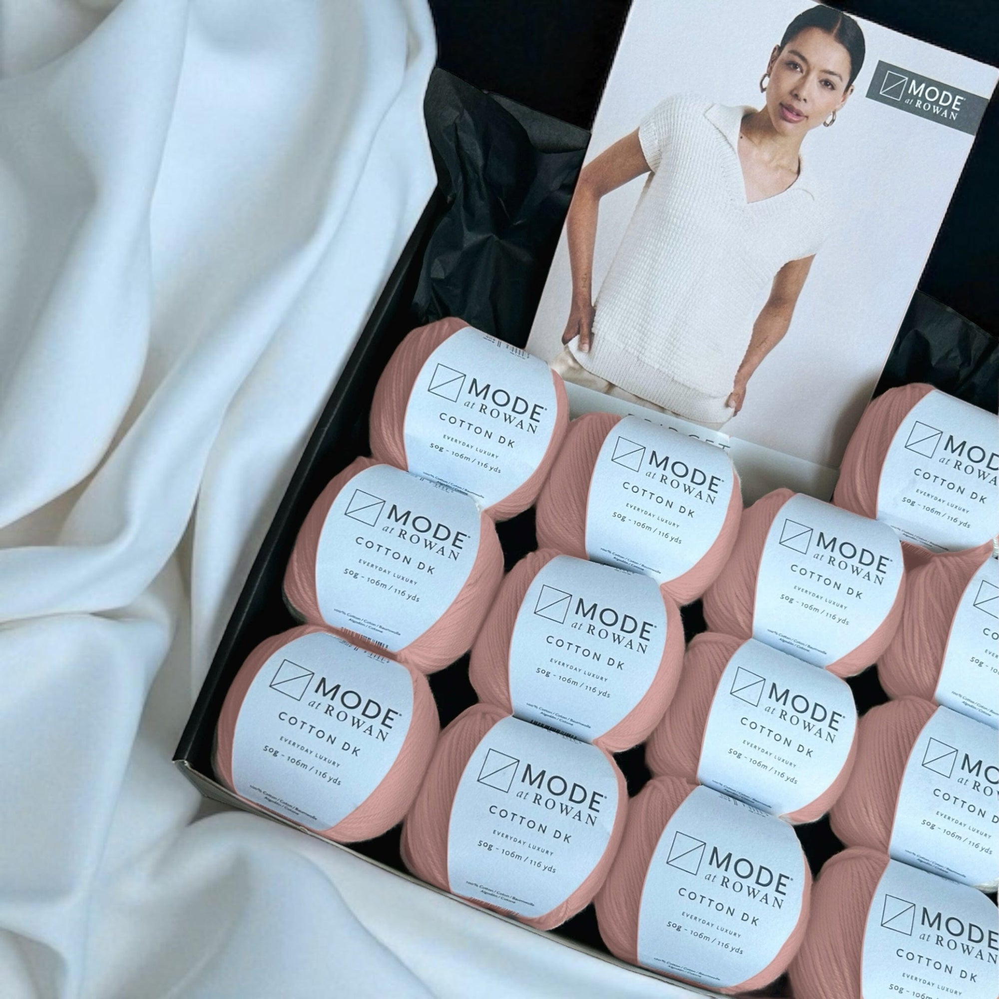 Ladies' Cotton Premium Knitting Kit - Crepe Knit in a Box