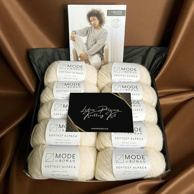 Ladies' Softest Alpaca Cardigan Premium Knitting Kit - Cloud Knit in a Box