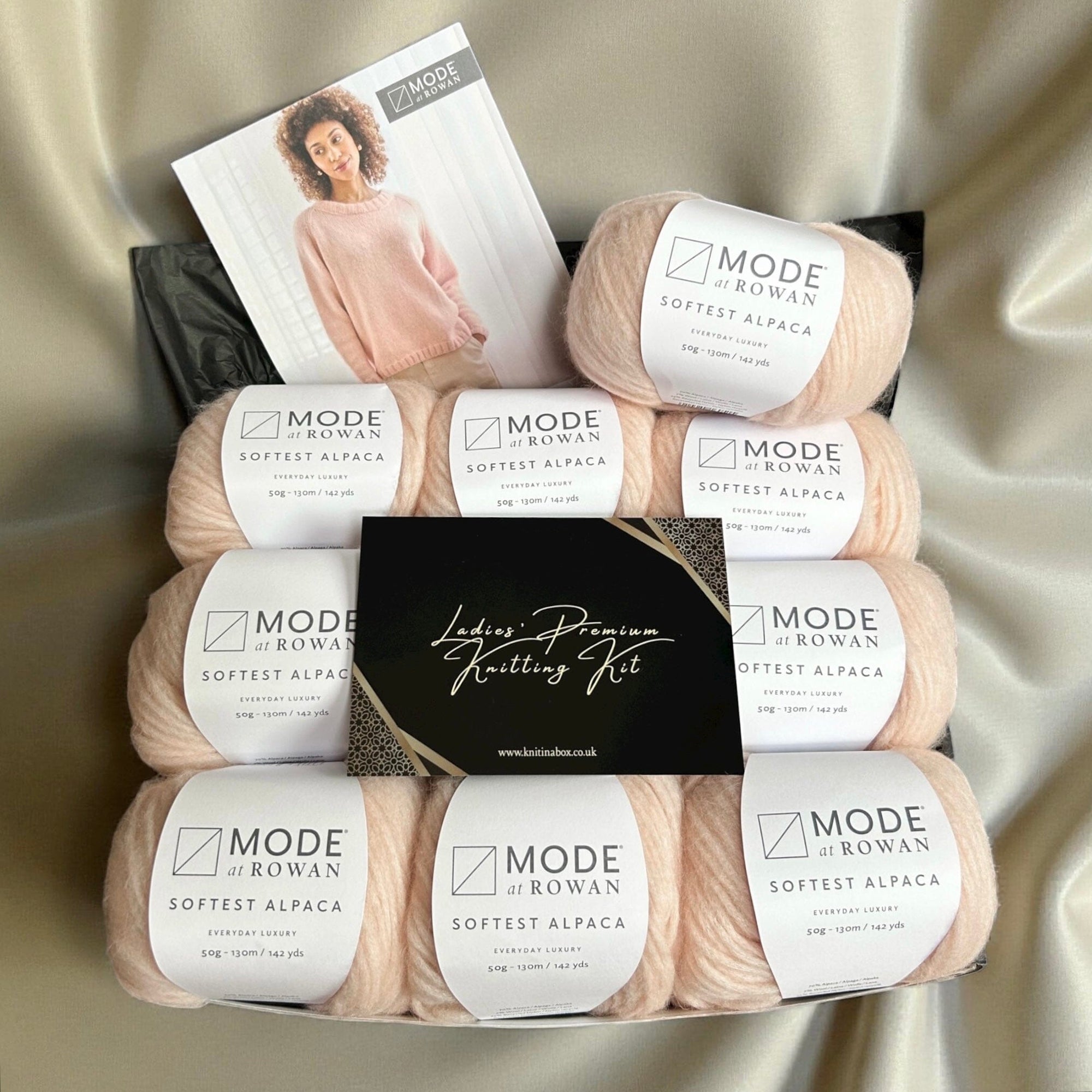 Ladies' Softest Alpaca Jumper Premium Knitting Kit - Sugar Knit in a Box