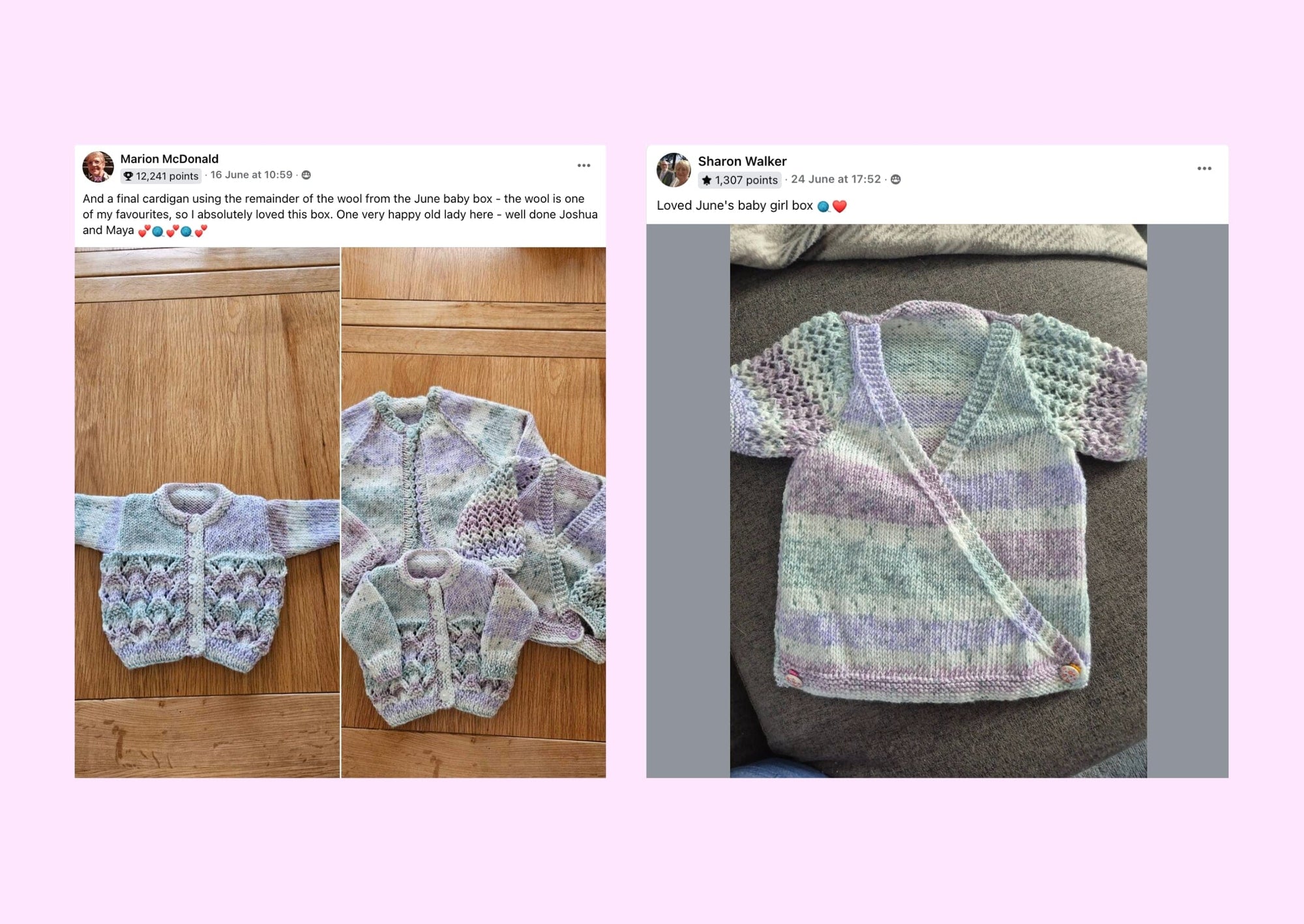 Lavender Skies Baby Girl Cardigan Knit in a Box