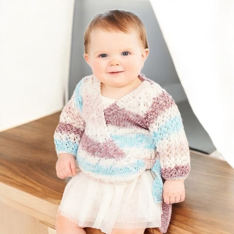 Lavender Skies Baby Girl Cardigan Knit in a Box
