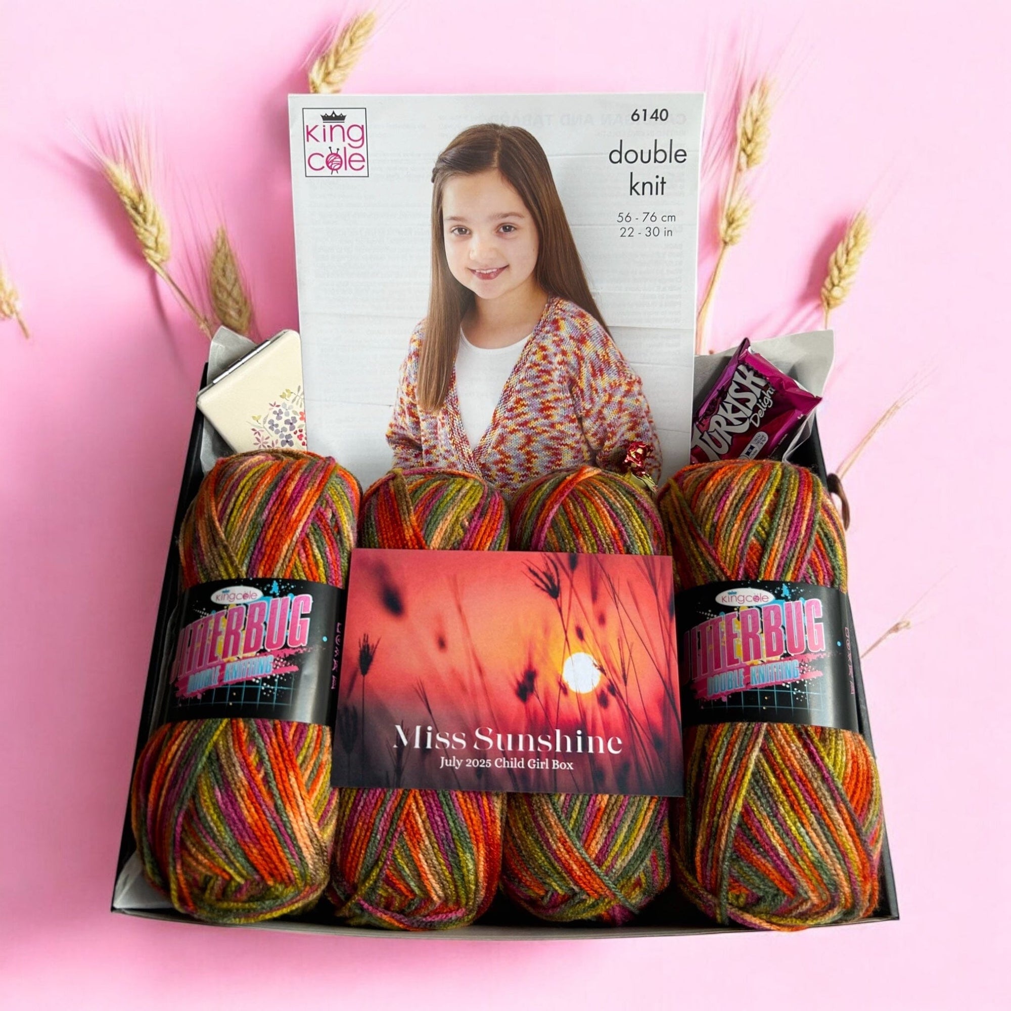 Miss Sunshine Child Girl Cardigan/ Top Knit in a Box