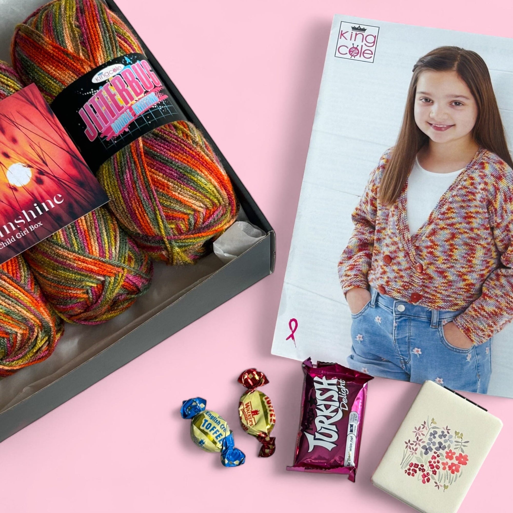 Miss Sunshine Child Girl Cardigan/ Top Knit in a Box