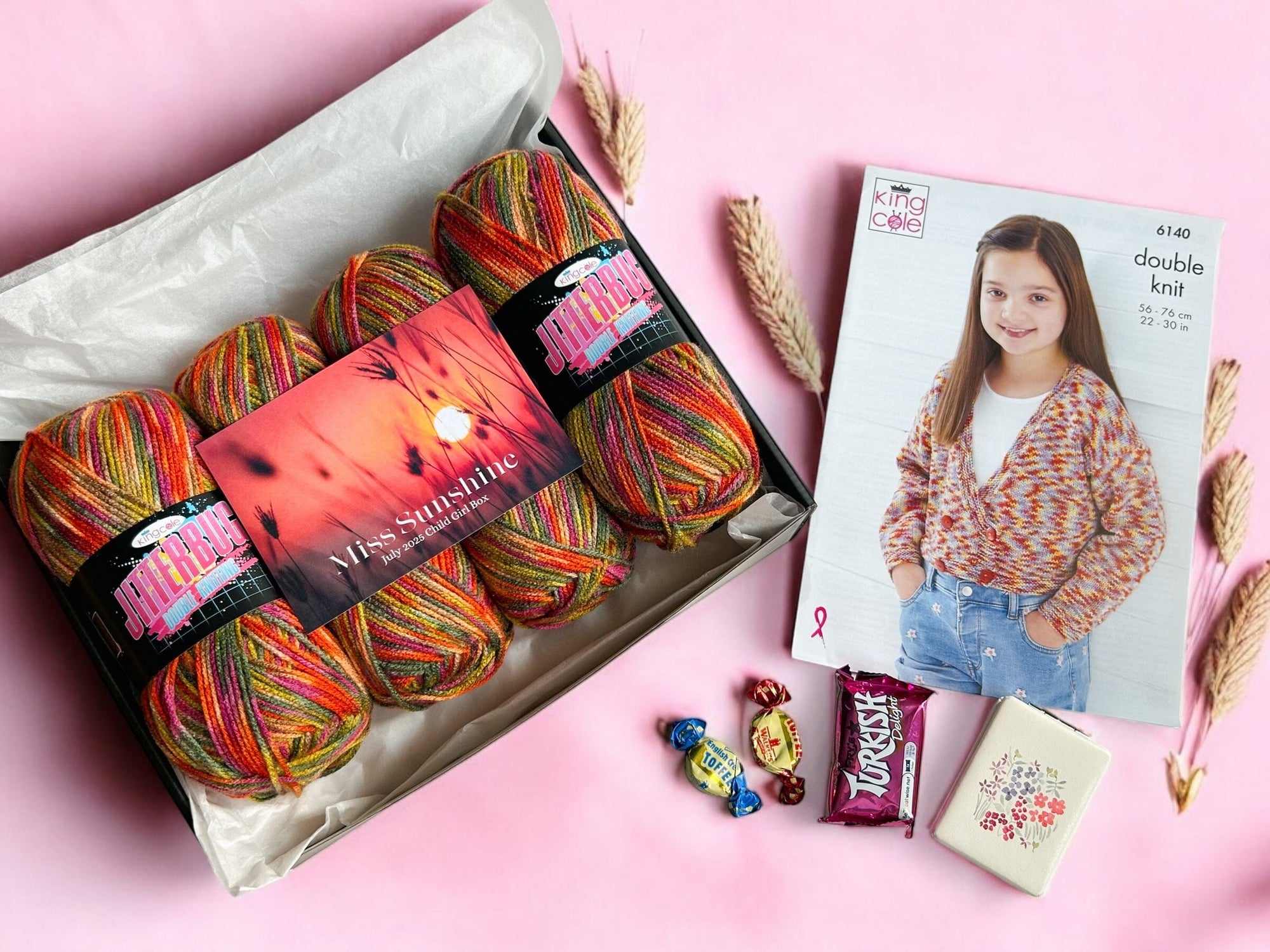 Miss Sunshine Child Girl Cardigan/ Top Knit in a Box