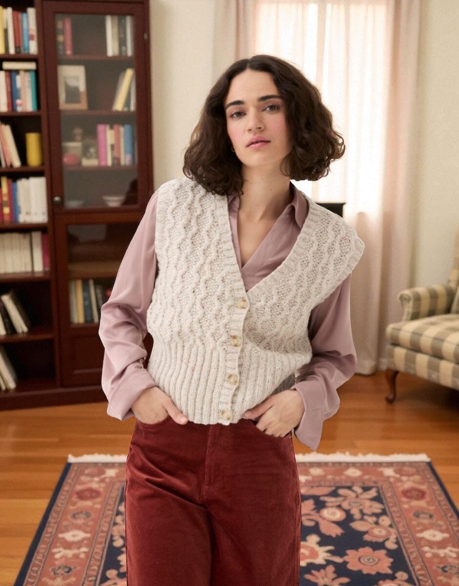 Misty Mornings Ladies Jumper/ Vest Knit in a Box