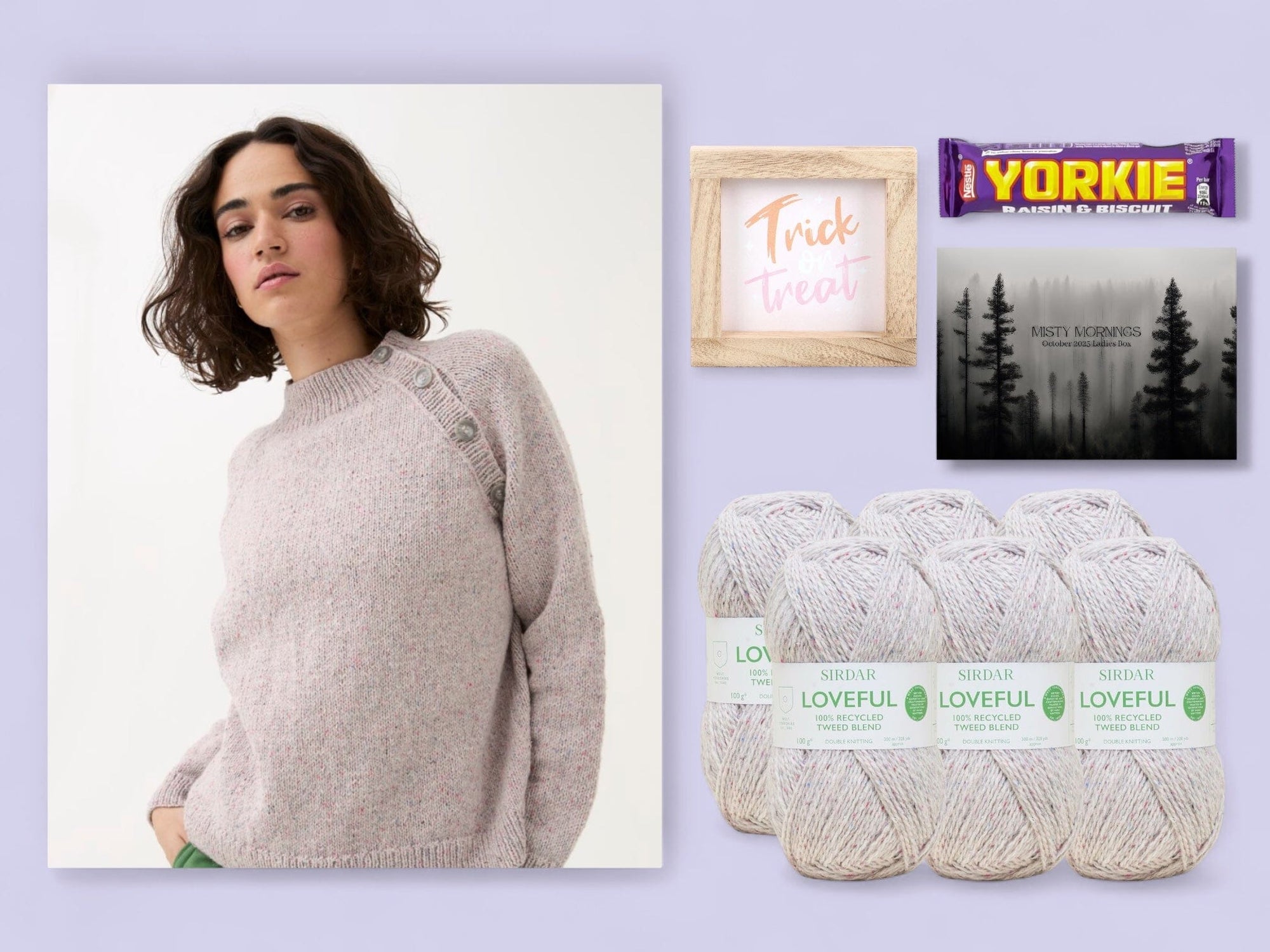 Misty Mornings Ladies Jumper/ Vest Knit in a Box