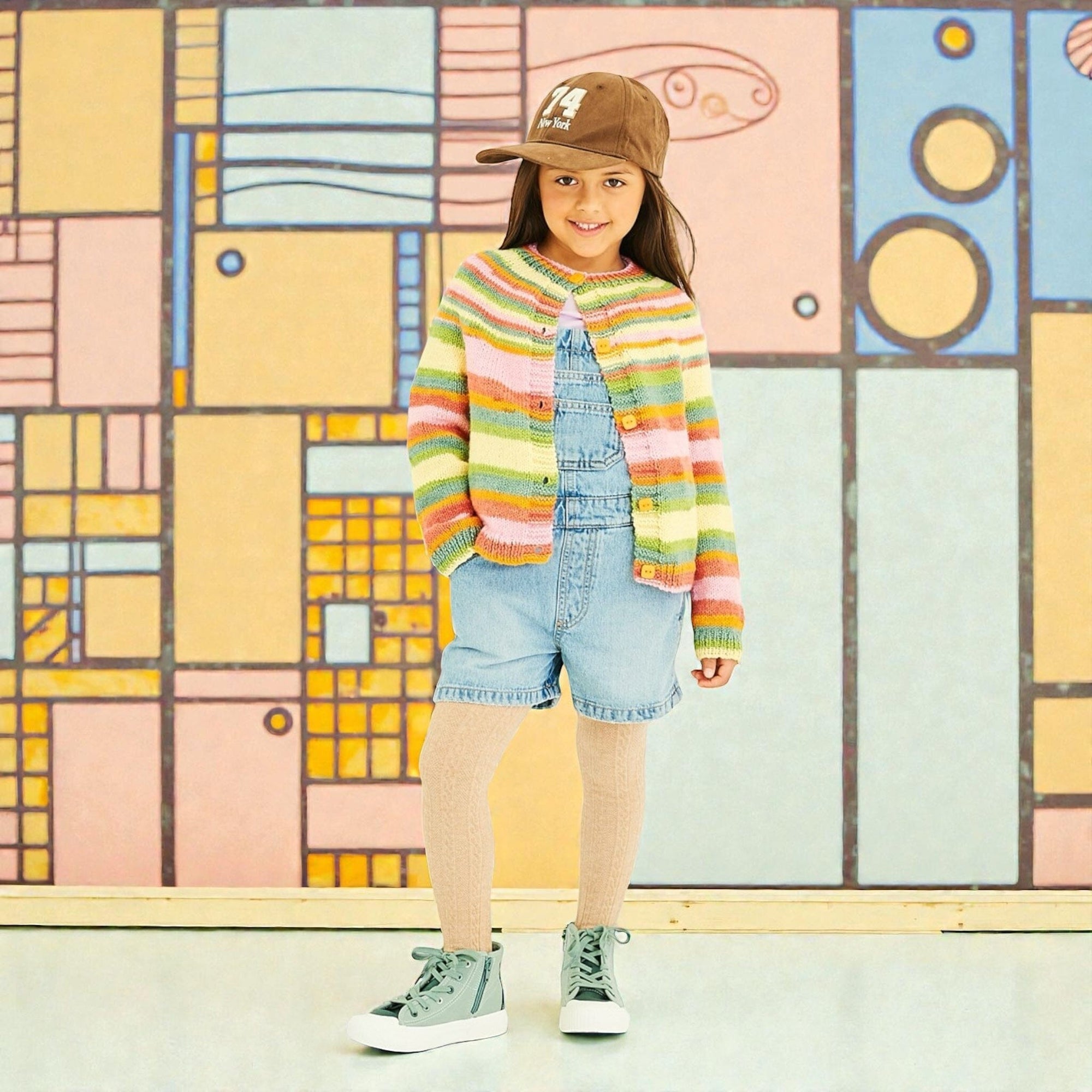 New Beginnings Child Girl Cardigan Knit in a Box