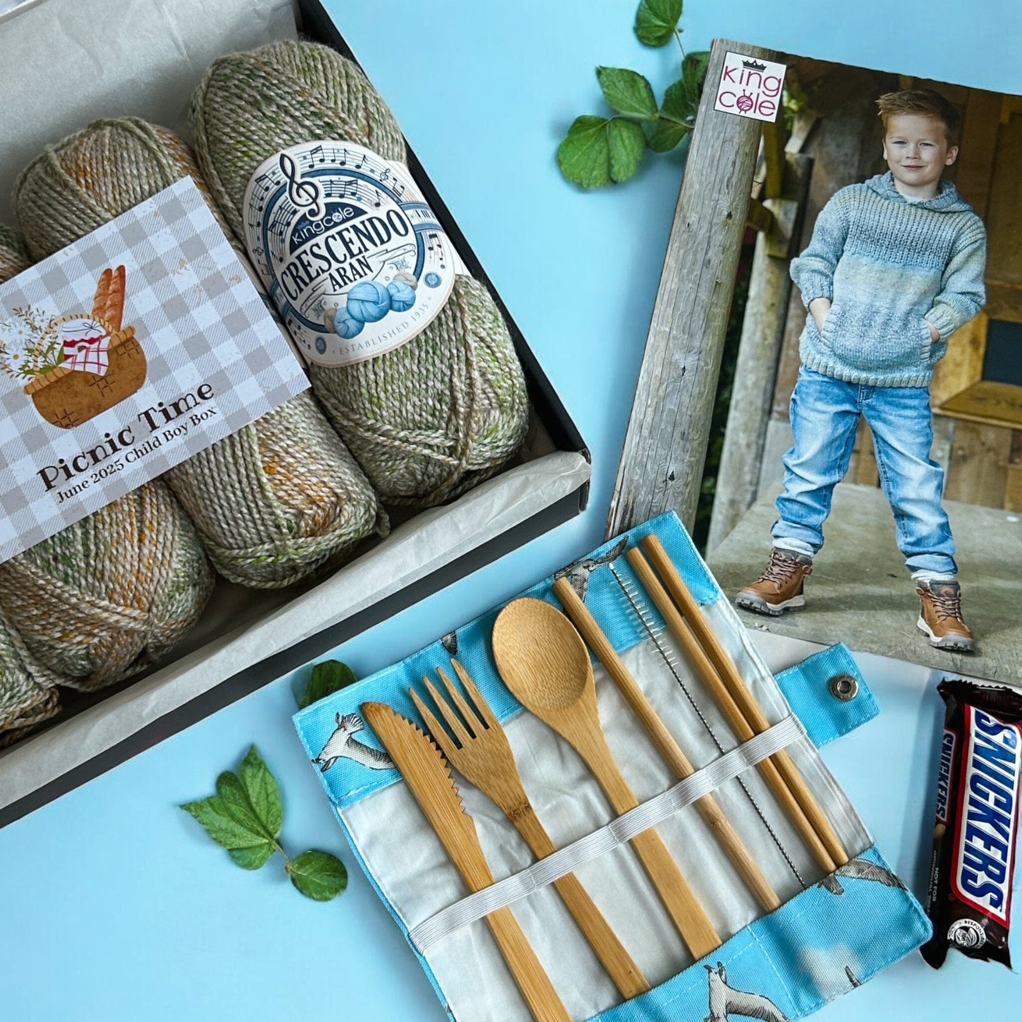 Picnic Time Child Boy Jacket Knit in a Box