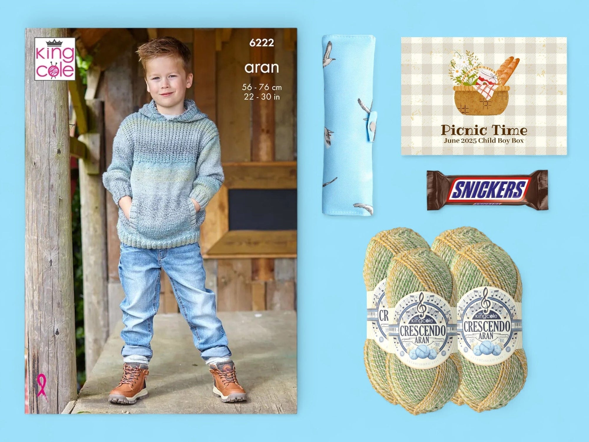 Picnic Time Child Boy Jacket Knit in a Box