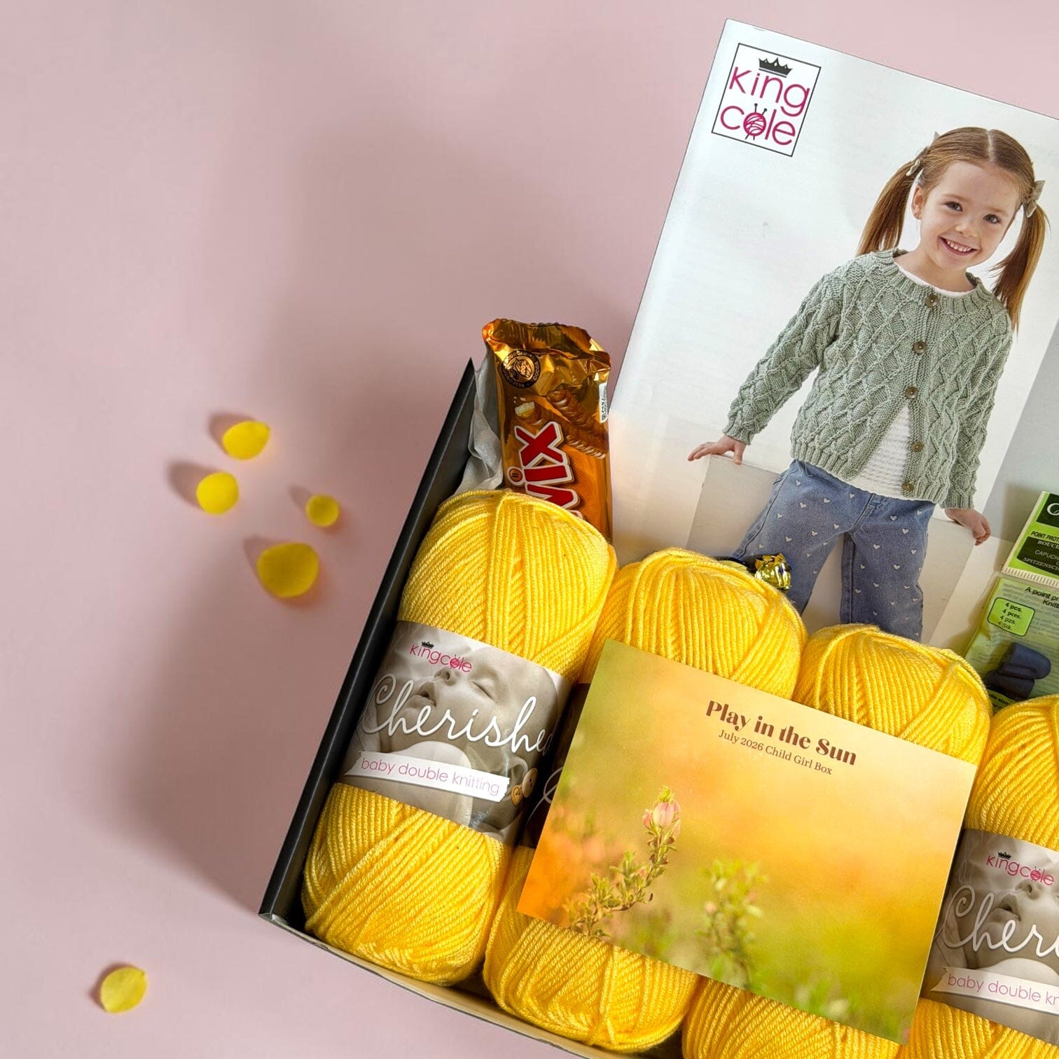 Play in the Sun Child Girl Cardigan/ Jumper Knit in a Box