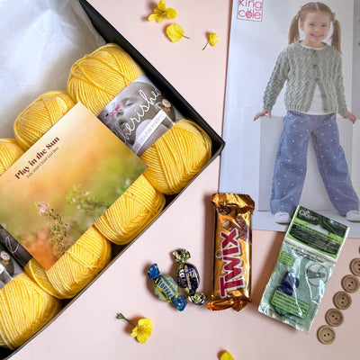 Play in the Sun Child Girl Cardigan/ Jumper Knit in a Box