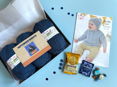 September Nights Baby Boy Jumper & Hat Knit in a Box