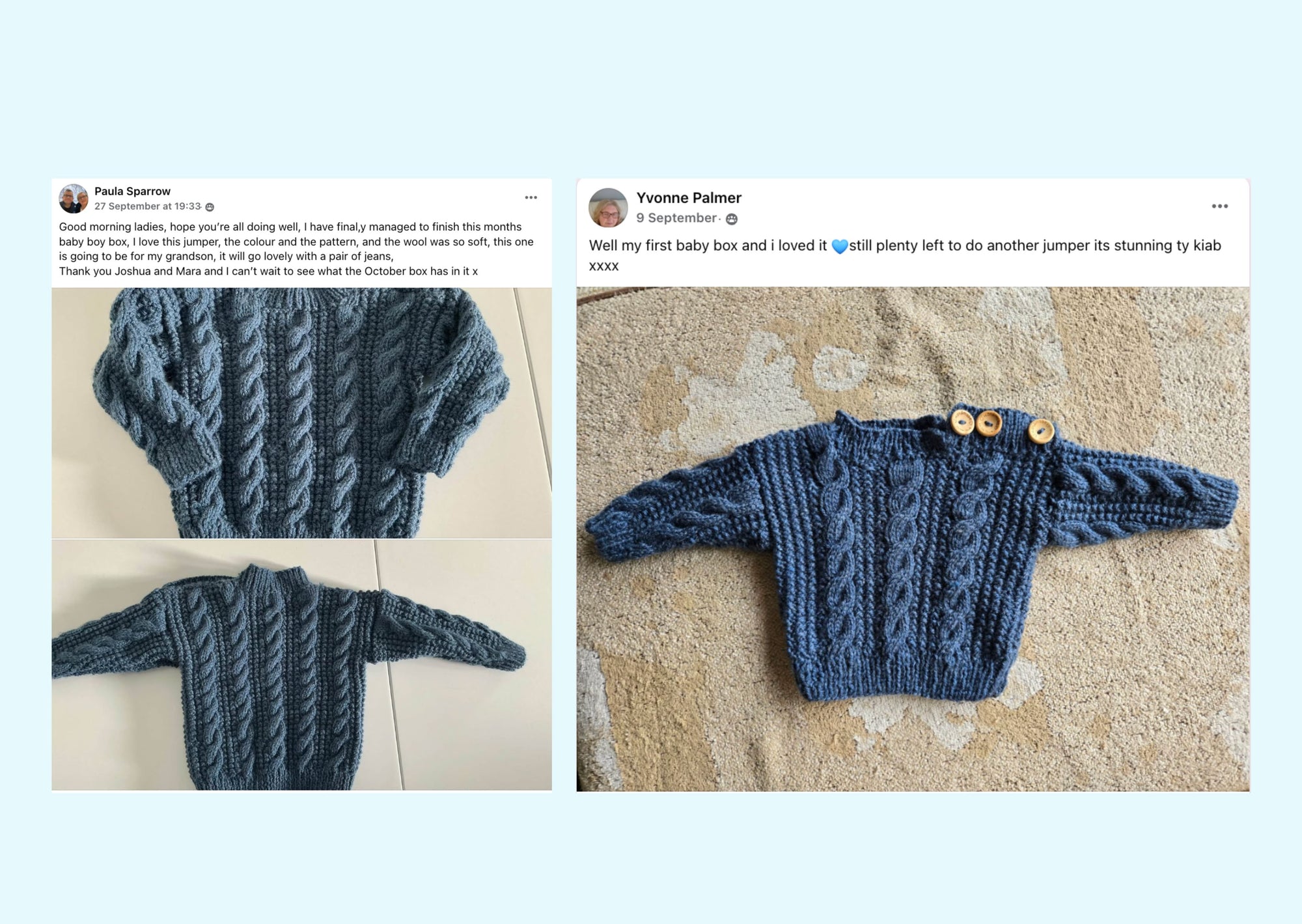 September Nights Baby Boy Jumper & Hat Knit in a Box