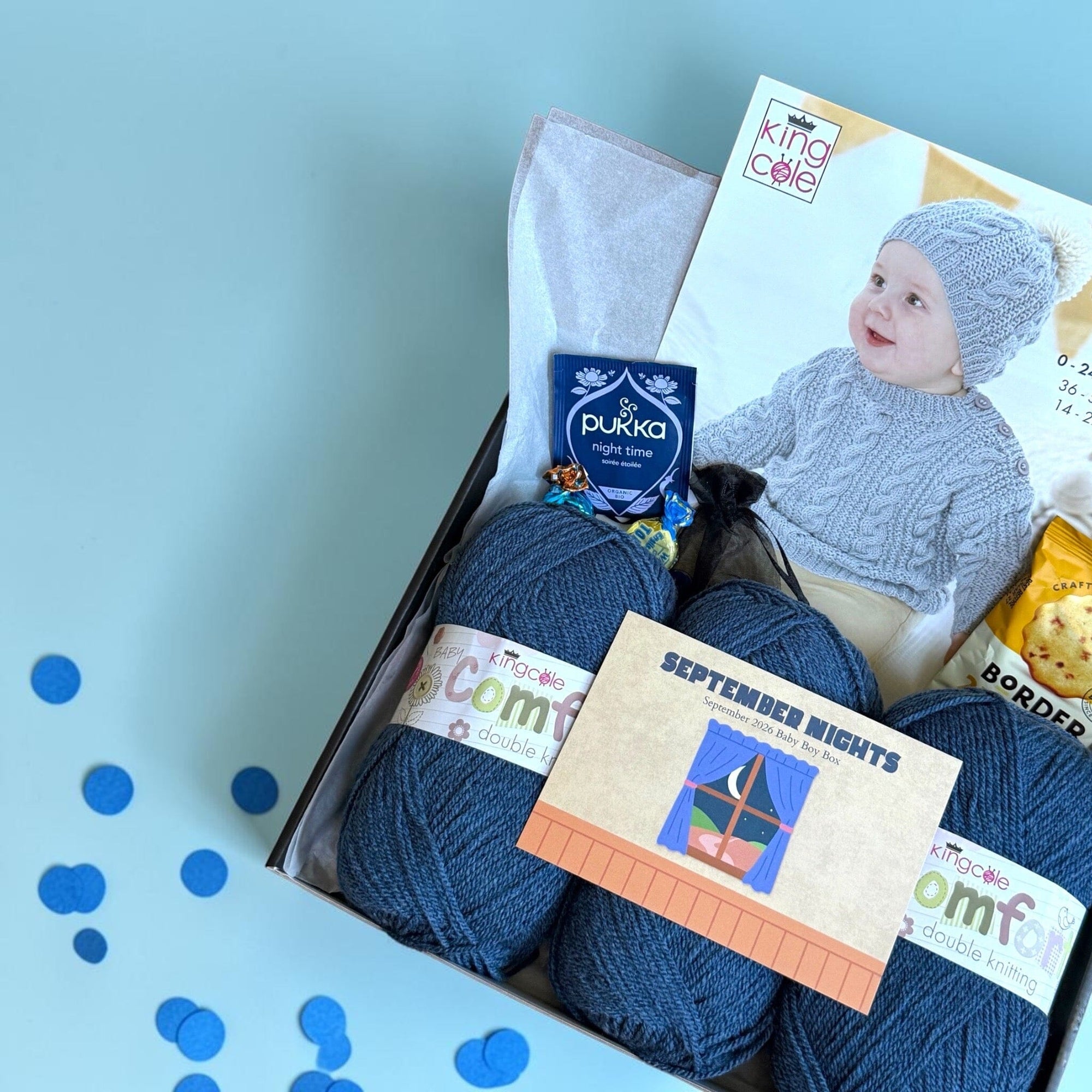 September Nights Baby Boy Jumper & Hat Knit in a Box