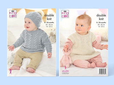 September Nights Baby Boy Jumper & Hat Knit in a Box