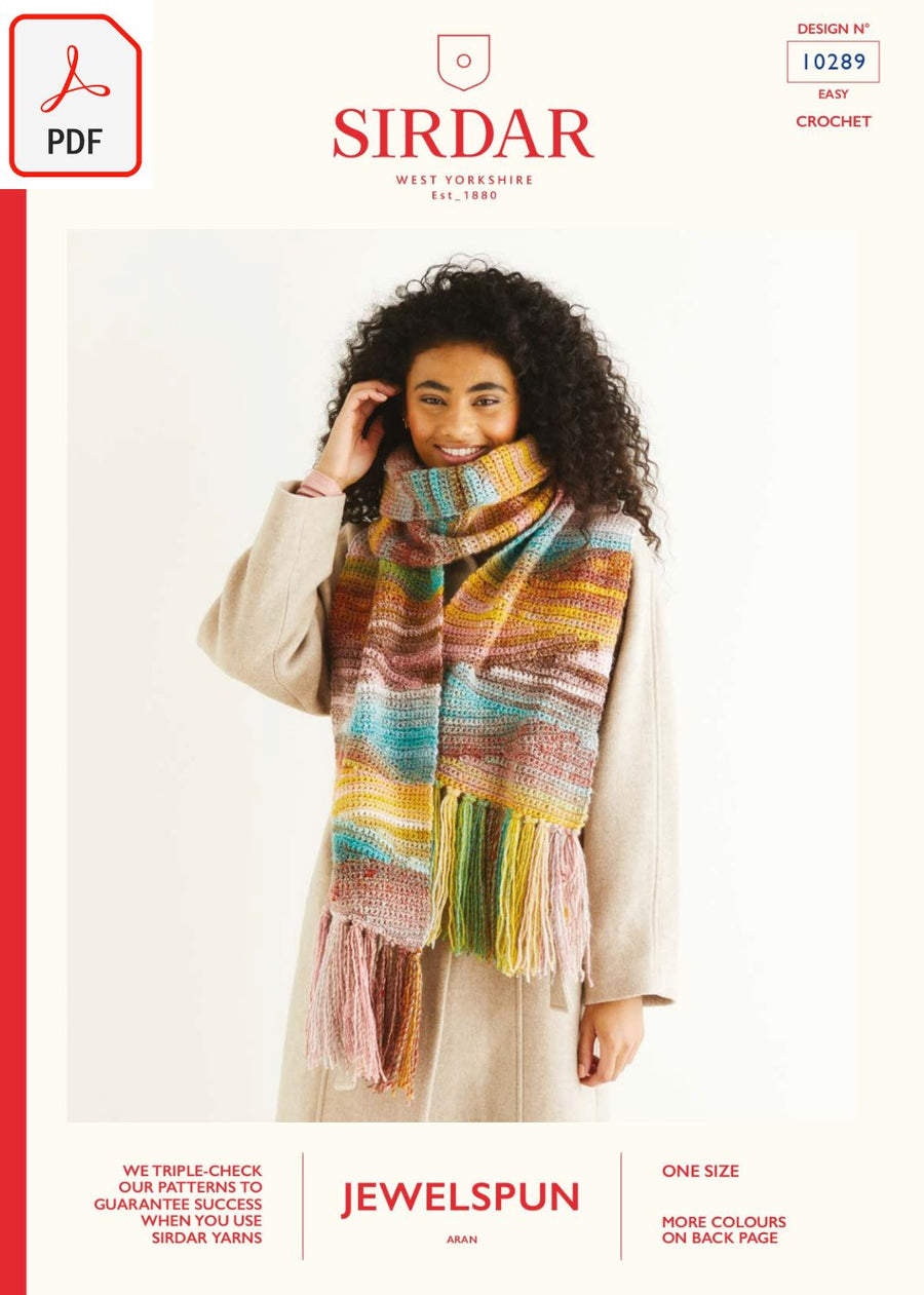 Sirdar 10289 Jewelspun Aran (PDF) Knit in a Box 