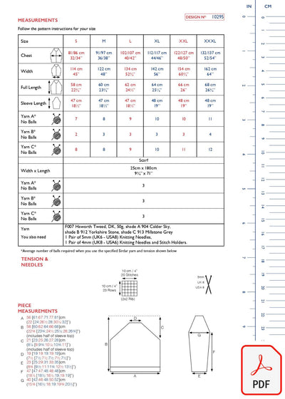 Sirdar 10295 Haworth Tweed DK (PDF) Knit in a Box