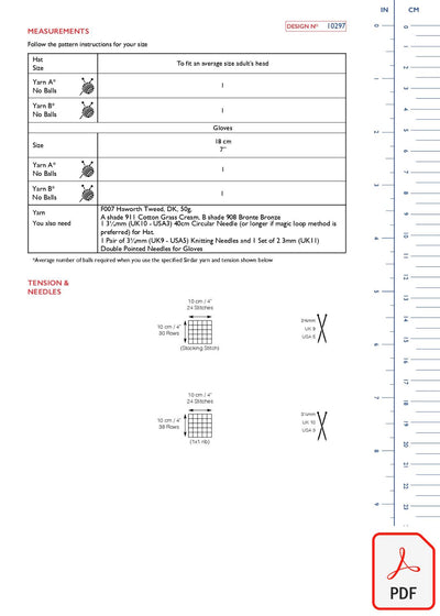 Sirdar 10297 Haworth Tweed DK (PDF) Knit in a Box