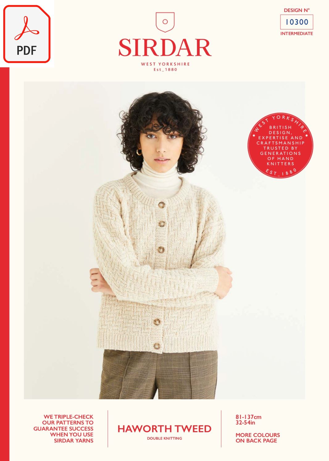 Sirdar 10300 Haworth Tweed DK (PDF) Knit in a Box