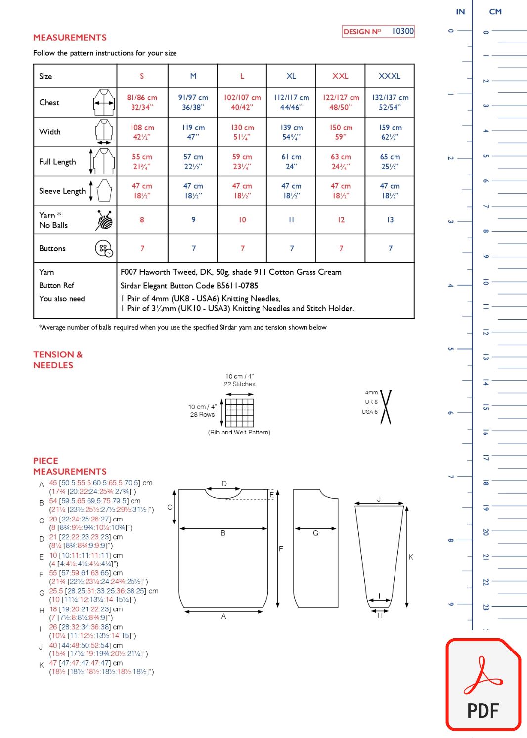 Sirdar 10300 Haworth Tweed DK (PDF) Knit in a Box
