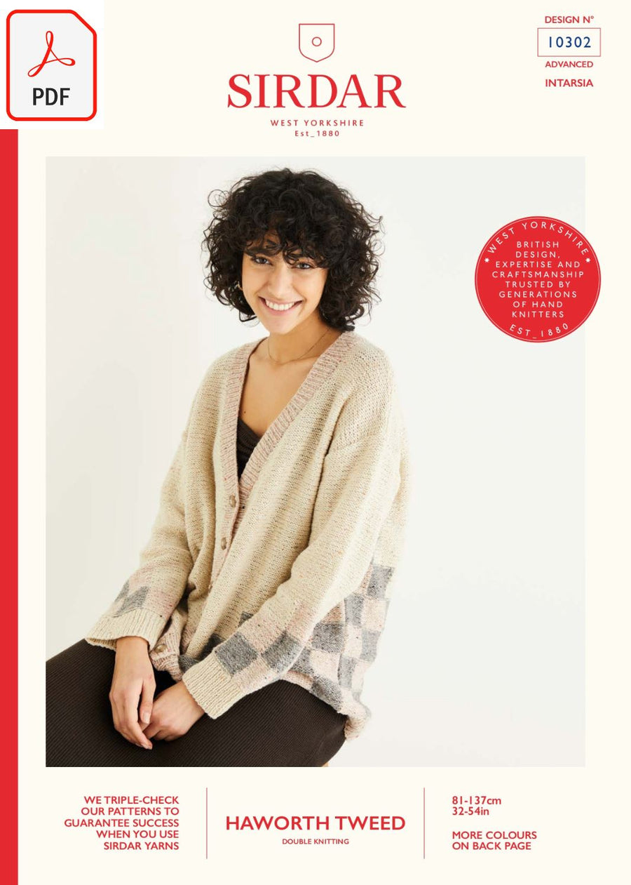 Sirdar 10302 Haworth Tweed DK (PDF) Knit in a Box 