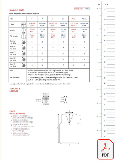 Sirdar 10307 Cashmere Merino Silk DK (PDF) Knit in a Box