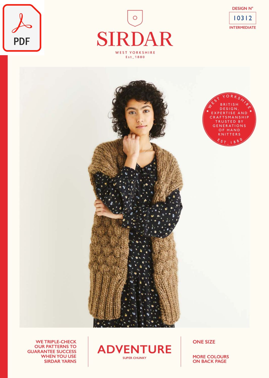 Sirdar 10312 Adventure Super Chunky (PDF) Knit in a Box