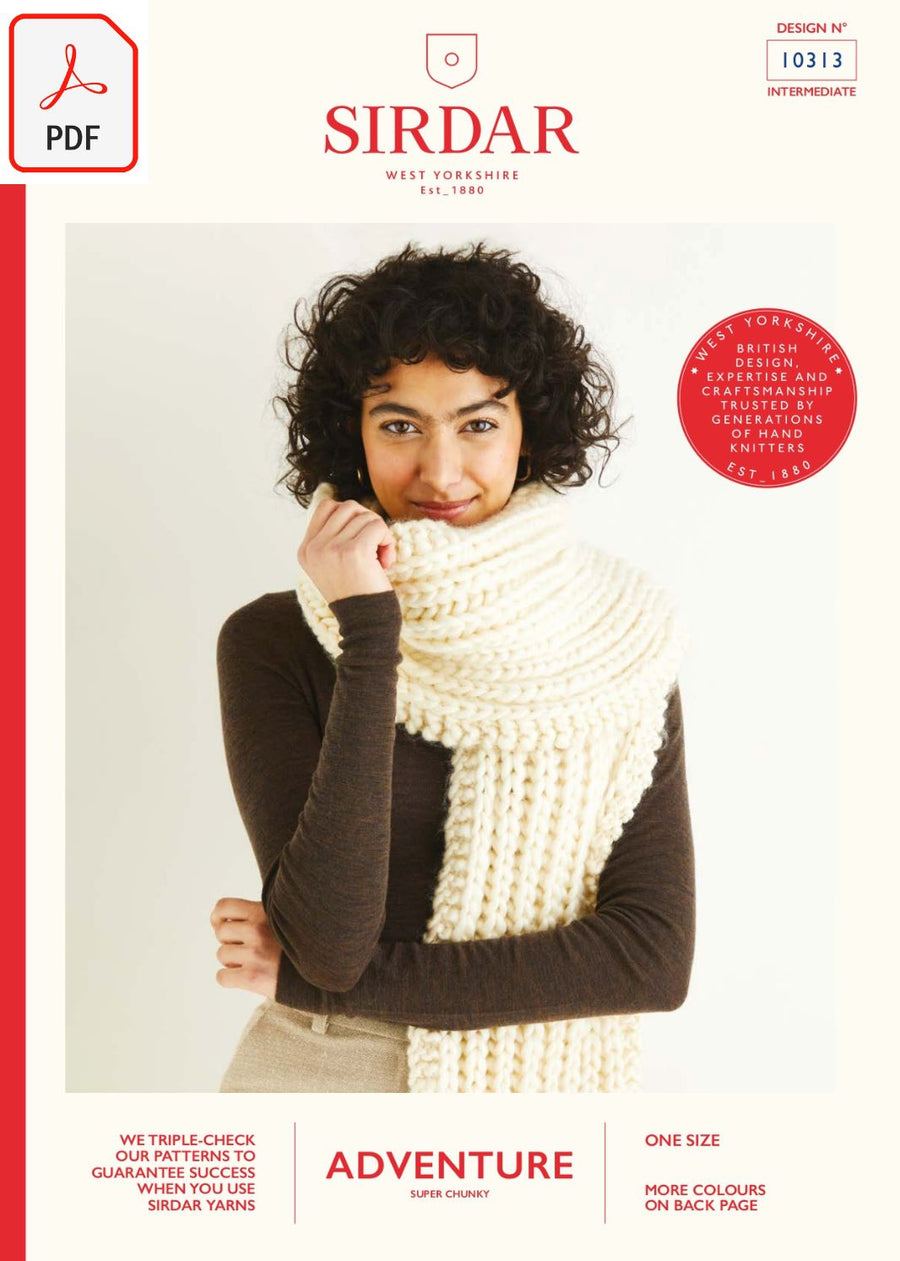 Sirdar 10313 Adventure Super Chunky (PDF) Knit in a Box 