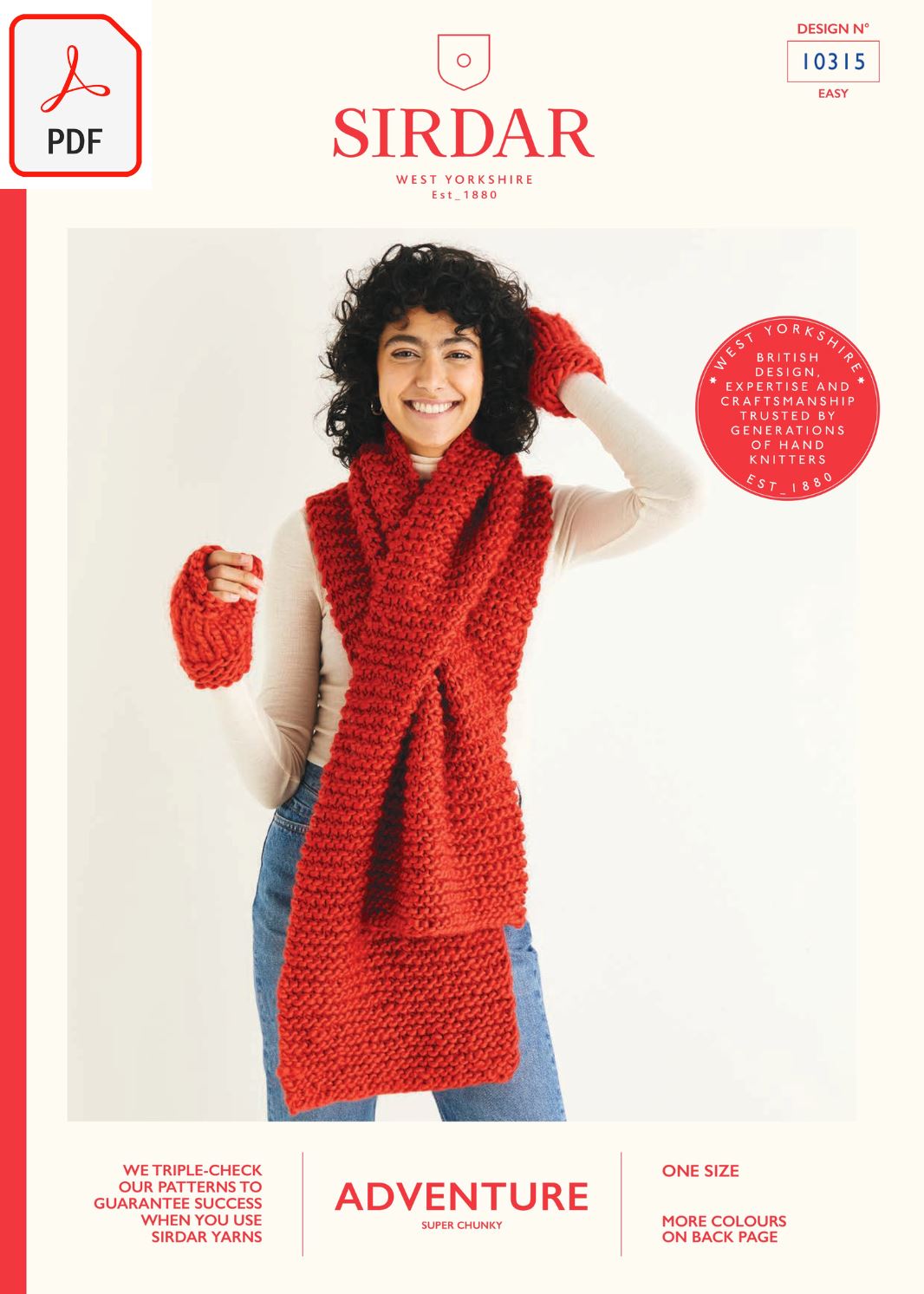 Sirdar 10315 Adventure Super Chunky (PDF) Knit in a Box