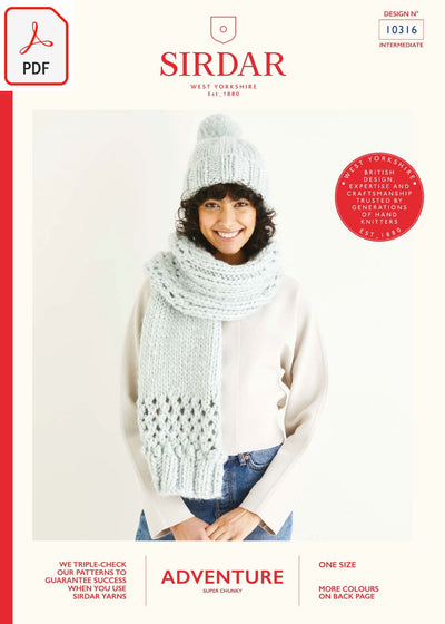 Sirdar 10316 Adventure Super Chunky (PDF) Knit in a Box