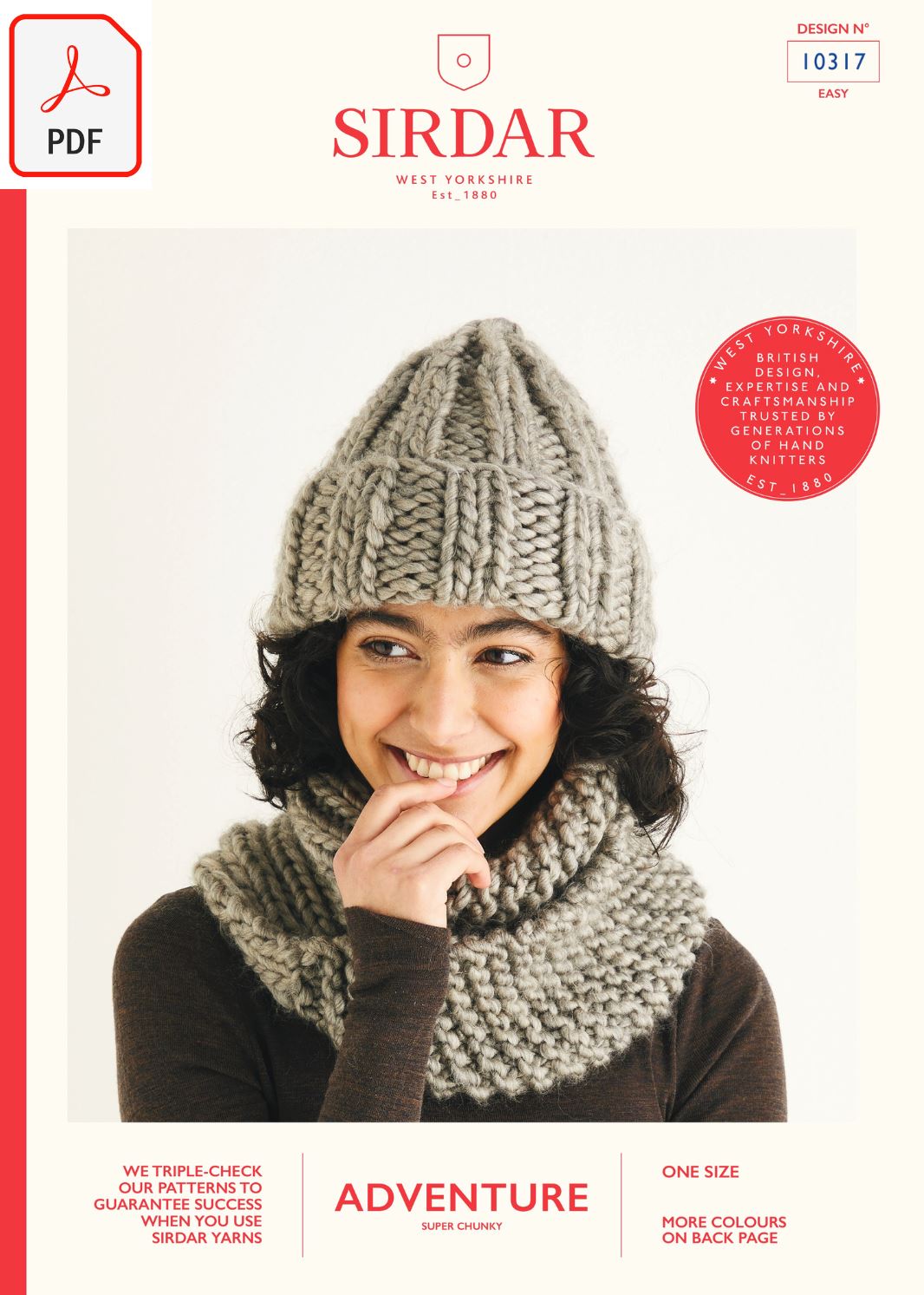 Sirdar 10317 Adventure Super Chunky (PDF) Knit in a Box