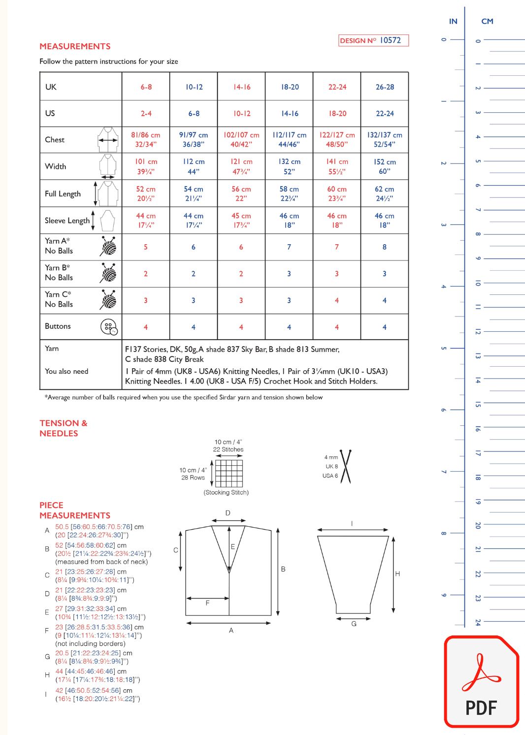 Sirdar 10572 Stories DK (PDF) Knit in a Box