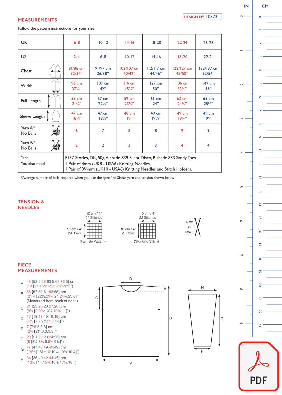 Sirdar 10573 Stories DK (PDF) Knit in a Box