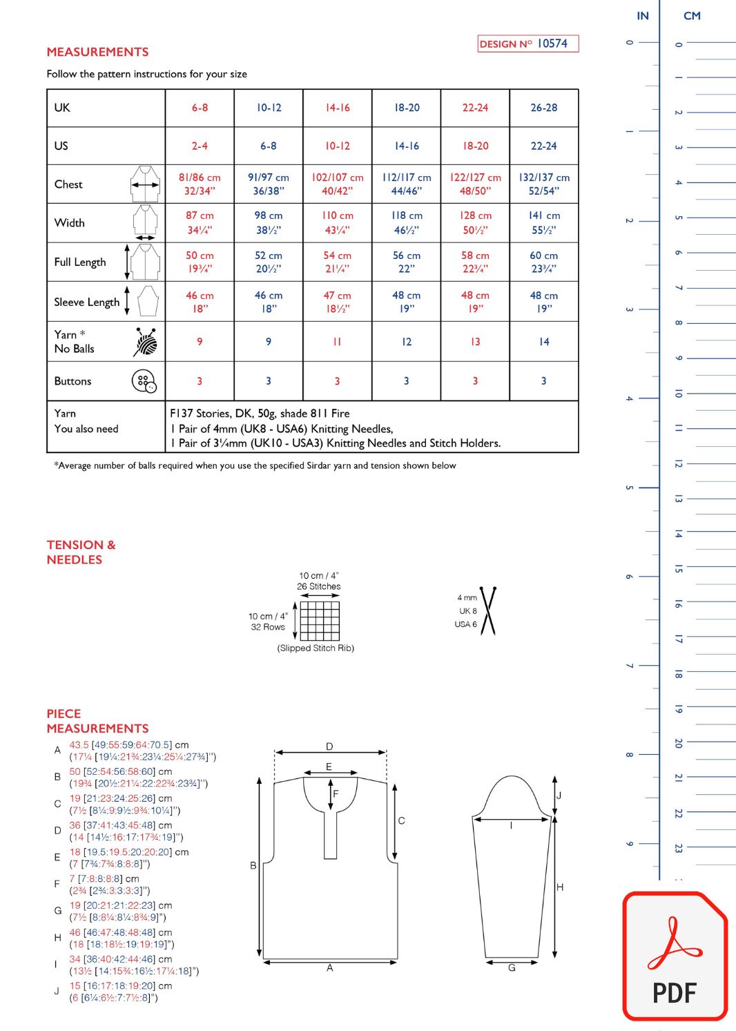 Sirdar 10574 Stories DK (PDF) Knit in a Box