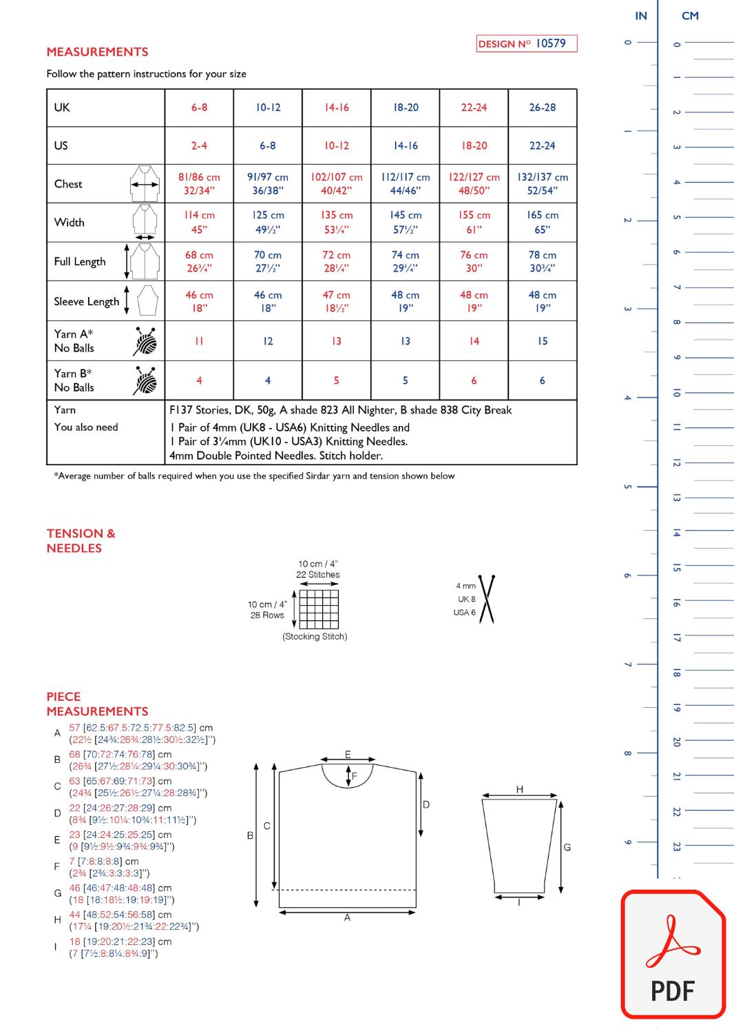 Sirdar 10579 Stories DK (PDF) Knit in a Box