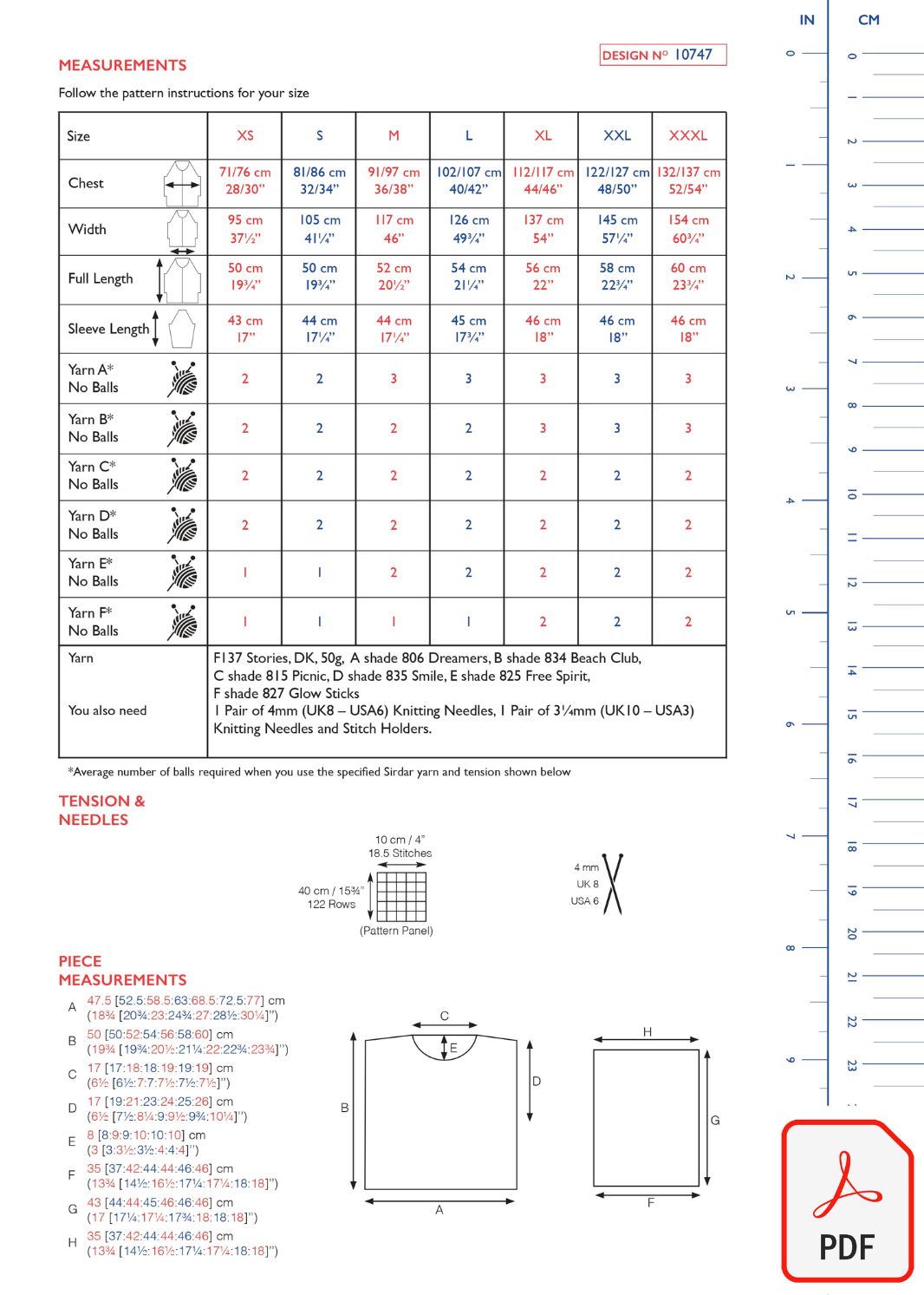 Sirdar 10747 Stories DK (PDF) Knit in a Box