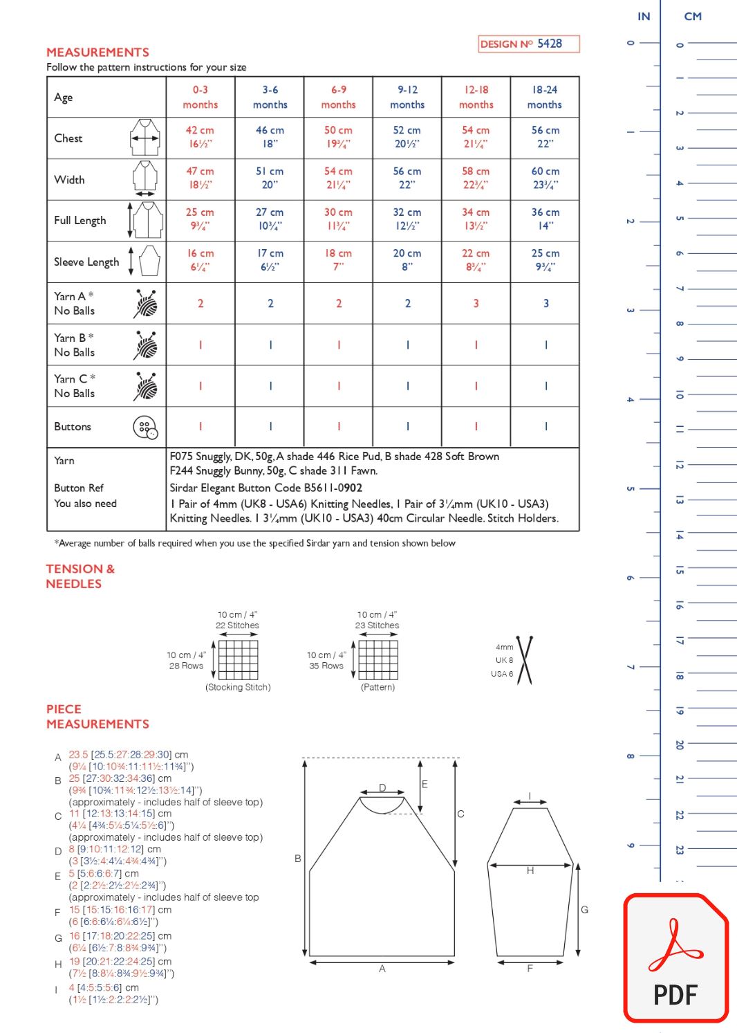 Sirdar 5428 Snuggly Bunny & Snuggly DK (PDF) Knit in a Box
