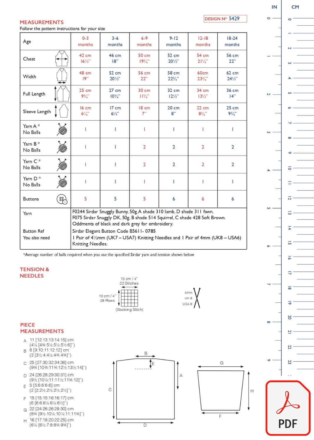 Sirdar 5429 Snuggly Bunny & Snuggly DK (PDF) Knit in a Box