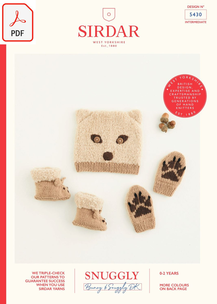 Sirdar 5430 Snuggly Bunny & Snuggly DK (PDF) Knit in a Box 