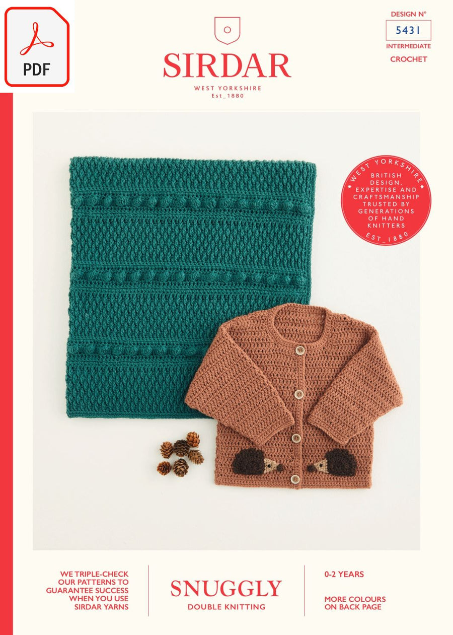 Sirdar 5431 Snuggly DK (PDF) Knit in a Box 