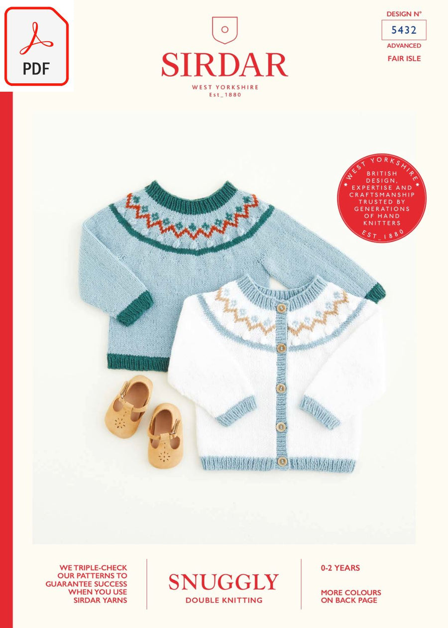 Sirdar 5432 Snuggly DK (PDF) Knit in a Box 